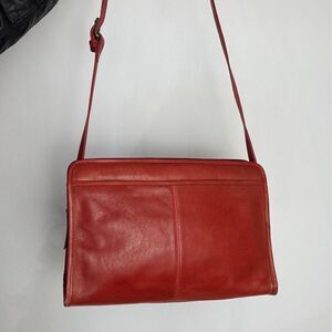 Saddle by Sabina Handbags vintage red leather crossbody bag